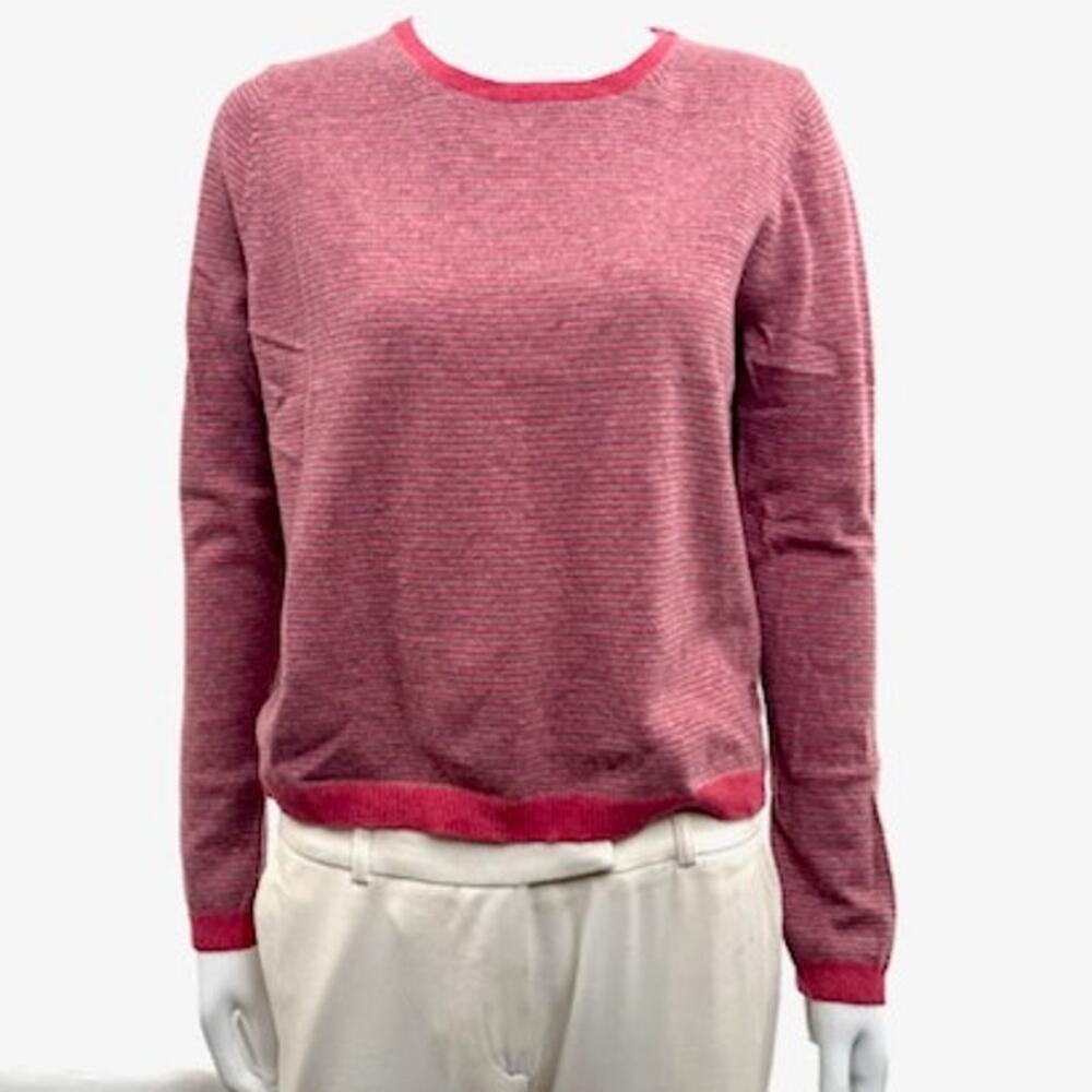 Theory NWT Pink Hidi Fine Haven Wool Cashmere Sweater Size M